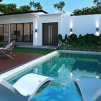 Timeless Contemporary Three-Bedroom Villa with Long Lease in Coveted Canggu. Villas in Bali for Sale: Вилла в Чангу, Балиан за 231 тыс. USD. Leasehold. Предварительный просмотр фото #12