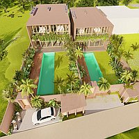 Newly constructed four bedroom villa in peaceful Tumbak Bayuh village. Villas in Bali for Sale: Вилла в Чангу, Балиан за 782 тыс. USD. Leasehold. Предварительный просмотр фото #1