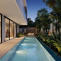 Modern stunning three bedroom villa in Bumbak. Villas in Bali for Sale: Вилла в Керобокан, Балиан за 411 тыс. USD. Leasehold. Предварительный просмотр фото #3