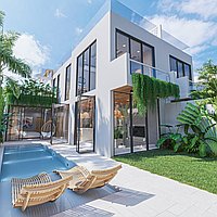 Modern villa with rooftop entertainment in prime Bumbak area. Villas in Bali for Sale: Вилла в Керобокан, Балиан за 287 тыс. USD. Leasehold. Предварительный просмотр фото #1
