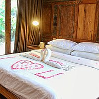 Nature-Style One-Bedroom Villa with Private Pool, Garden, and Fish Pond in Gili Trawangan. Villas in Bali for Sale: Vila di dalam Lombok, Bali untuk 5,1 Miliar IDR. Freehold. Pratinjau foto #6