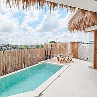 Modern Boho Style Villa In Munggu. Villas in Bali for Sale: Вилла в Мунггу, Балиан за 3,0 млрд. IDR. Leasehold. Предварительный просмотр фото #17