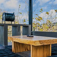 Modern villa in Ungasan with rooftop terrace and ocean views for 80-year long lease. Villas in Bali for Sale: Vila di dalam Bukit South, Bali untuk 6,7 Miliar IDR. Leasehold. Pratinjau foto #9