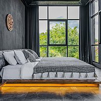 Modern villa in Ungasan with rooftop terrace and ocean views for 80-year long lease. Villas in Bali for Sale: Vila di dalam Bukit South, Bali untuk 6,7 Miliar IDR. Leasehold. Pratinjau foto #6