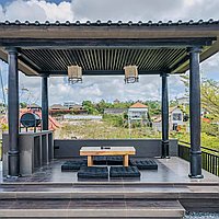 Modern villa in Ungasan with rooftop terrace and ocean views for 80-year long lease. Villas in Bali for Sale: Vila di dalam Bukit South, Bali untuk 6,7 Miliar IDR. Leasehold. Pratinjau foto #8