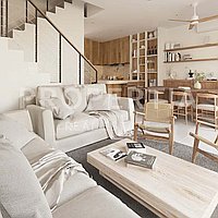 Spanish Tropical Villa Design In Suluban. Villas in Bali for Sale: Vila di dalam Uluwatu, Bali untuk 3,8 Miliar IDR. Leasehold. Pratinjau foto #1