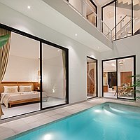 Three bedroom Balangan villa with breathtaking vistas. Villas in Bali for Sale: Вилла в Bukit West, Балиан за 255 тыс. USD. Leasehold. Предварительный просмотр фото #4