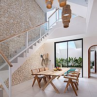 Three bedroom Balangan villa with breathtaking vistas. Villas in Bali for Sale: Vila di dalam Bukit West, Bali untuk 4,3 Miliar IDR. Leasehold. Pratinjau foto #8