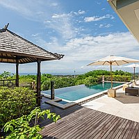 Luxury hillside villa with breathtaking ocean views in Labuan Sait. Villas in Bali for Sale: Вилла в Балиан за 103,4 млн. RUB. Freehold. Предварительный просмотр фото #3