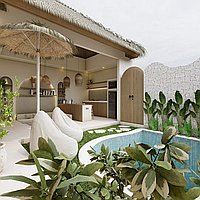 Charming 2-bedroom villa in Ungasan for lease. Villas in Bali for Sale: Вилла в Балиан за 212 тыс. USD. Leasehold. Предварительный просмотр фото #1