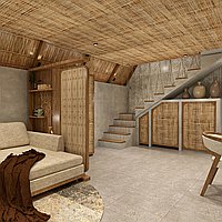 Charming One-Bedroom Mezzanine Style Villa Near the Beach in Bingin Area. Villas in Bali for Sale: Вилла в Пекату, Балиан за 125 тыс. USD. Leasehold. Предварительный просмотр фото #2