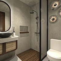 Charming One-Bedroom Mezzanine Style Villa Near the Beach in Bingin Area. Villas in Bali for Sale: Vila di dalam Pecatu, Bali untuk 2,1 Miliar IDR. Leasehold. Pratinjau foto #8