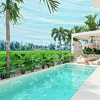 Beautiful Villas Near Lima Beach Pererenan. Villas in Bali for Sale: Вилла в Переренан (Чангу), Балиан за 17,7 млн. RUB. Leasehold. Предварительный просмотр фото #8