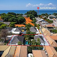 Sanur 3 Bed Single Level Pool Villa with Gated Beach Access. Villas in Bali for Sale: Вилла в Санур, Балиан за 430 тыс. USD. Leasehold. Предварительный просмотр фото #1