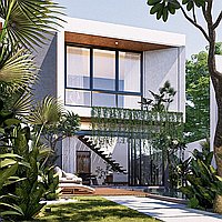 Potential ROI: Investment Opportunity in Modern Three-Bedroom Villa Near Mertasari Beach, Sanur. Villas in Bali for Sale: Вилла в Санур, Балиан за 15,5 млн. RUB. Leasehold. Предварительный просмотр фото #1