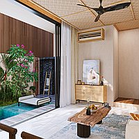 Off-plan stylish one bedroom villa in Petitenget. Villas in Bali for Sale: Вилла в Семиньяк, Балиан за 219 тыс. USD. Leasehold. Предварительный просмотр фото #4