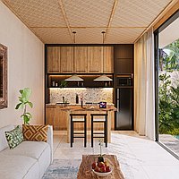 Off-plan stylish one bedroom villa in Petitenget. Villas in Bali for Sale: Вилла в Семиньяк, Балиан за 219 тыс. USD. Leasehold. Предварительный просмотр фото #5