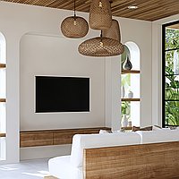 Luxurious Tropical Mediterranean Three-Bedroom Villa with Jacuzzi, Steps from Tranquil Seseh Beach. Villas in Bali for Sale: Вилла в Сесех, Балиан за 432 тыс. USD. Leasehold. Предварительный просмотр фото #7