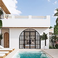 Luxurious Tropical Mediterranean Three-Bedroom Villa with Jacuzzi, Steps from Tranquil Seseh Beach. Villas in Bali for Sale: Вилла в Сесех, Балиан за 432 тыс. USD. Leasehold. Предварительный просмотр фото #2