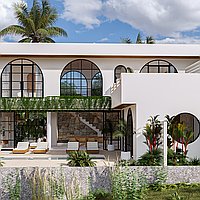 Luxurious Tropical Mediterranean Three-Bedroom Villa with Jacuzzi, Steps from Tranquil Seseh Beach. Villas in Bali for Sale: Вилла в Сесех, Балиан за 432 тыс. USD. Leasehold. Предварительный просмотр фото #1