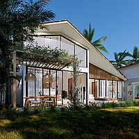 Two Units of Two-Bedroom Modern Tropical Villas in Growing Areas of Seseh. Villas in Bali for Sale: Вилла в Сесех, Балиан за 220 тыс. USD. Leasehold. Предварительный просмотр фото #1