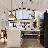 Two Units of Two-Bedroom Modern Tropical Villas in Growing Areas of Seseh. Villas in Bali for Sale: Вилла в Сесех, Балиан за 220 тыс. USD. Leasehold. Предварительный просмотр фото #3