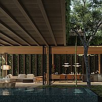 Luxurious Tropical Splendor: Off Plan Three-Bedroom Riverfront Villa Near Nyanyi Beach. Villas in Bali for Sale: Вилла в Табанан, Балиан за 771 тыс. USD. Freehold. Предварительный просмотр фото #4
