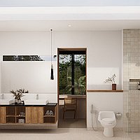 Serene mediterranean 4-bedroom villa with rice field views in Kaba-kaba. Villas in Bali for Sale: Vila di dalam Tabanan, Bali untuk 8 Miliar IDR. Leasehold. Pratinjau foto #12