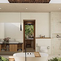 Serene mediterranean 4-bedroom villa with rice field views in Kaba-kaba. Villas in Bali for Sale: Vila di dalam Tabanan, Bali untuk 8 Miliar IDR. Leasehold. Pratinjau foto #8