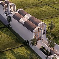 A Choice of Two Brand New Two-Bedroom Villas with Unique Aesthetics in Tabanan. Villas in Bali for Sale: Вилла в Табанан, Балиан за 225 тыс. USD. Leasehold. Предварительный просмотр фото #4