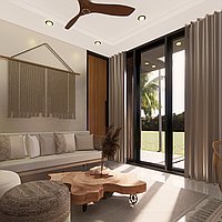 Serene 1-bedroom villa amidst rice fields in Ubud for lease. Villas in Bali for Sale: Вилла в Убуд, Балиан за 12,2 млн. RUB. Leasehold. Предварительный просмотр фото #8