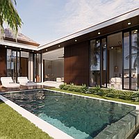 Rice field view 2-bedroom leasehold villa in Ubud. Villas in Bali for Sale: Вилла в Убуд, Балиан за 13,7 млн. RUB. Leasehold. Предварительный просмотр фото #1