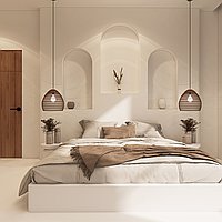 Three-Bedroom Mediterranean-Style Freehold Villa Near Uluwatu. Villas in Bali for Sale: Вилла в Улувату, Балиан за 267 тыс. USD. Freehold. Предварительный просмотр фото #5