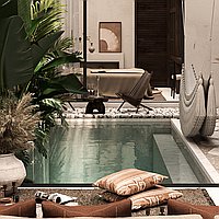 New Modern Two-Bedroom Villa in Nyang Nyang, Uluwatu. Villas in Bali for Sale: Вилла в Улувату, Балиан за 14,5 млн. RUB. Leasehold. Предварительный просмотр фото #1