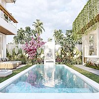 Stunning Modern Tropical Villa In Uluwatu. Villas in Bali for Sale: Вилла в Улувату, Балиан за 29,3 млн. RUB. Leasehold. Предварительный просмотр фото #8