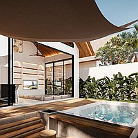 Investment Opportunity: Off-Plan One-Bedroom Villa Near Nyang Nyang Beach. Villas in Bali for Sale: Vila di dalam Uluwatu, Bali untuk 2,7 Miliar IDR. Leasehold. Pratinjau foto #7