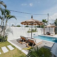 Stunning Modern Concrete Villa. Villas in Bali for Sale: Вилла в Умалас, Балиан за 4,6 млрд. IDR. Leasehold. Предварительный просмотр фото #16