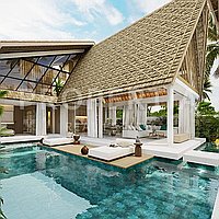Gorgeous Contemporary Tropical Villas In Ungasan. Villas in Bali for Sale: Вилла в Унгасан, Балиан за 354 тыс. USD. Leasehold. Предварительный просмотр фото #13