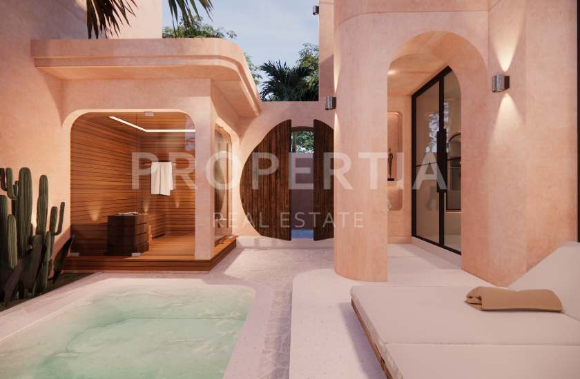 Tropical Moroccan Style Villa In Bingin. Villas in Bali for Sale: Вилла в Бингин, Балиан за 216 тыс. USD. Leasehold. Главное фото