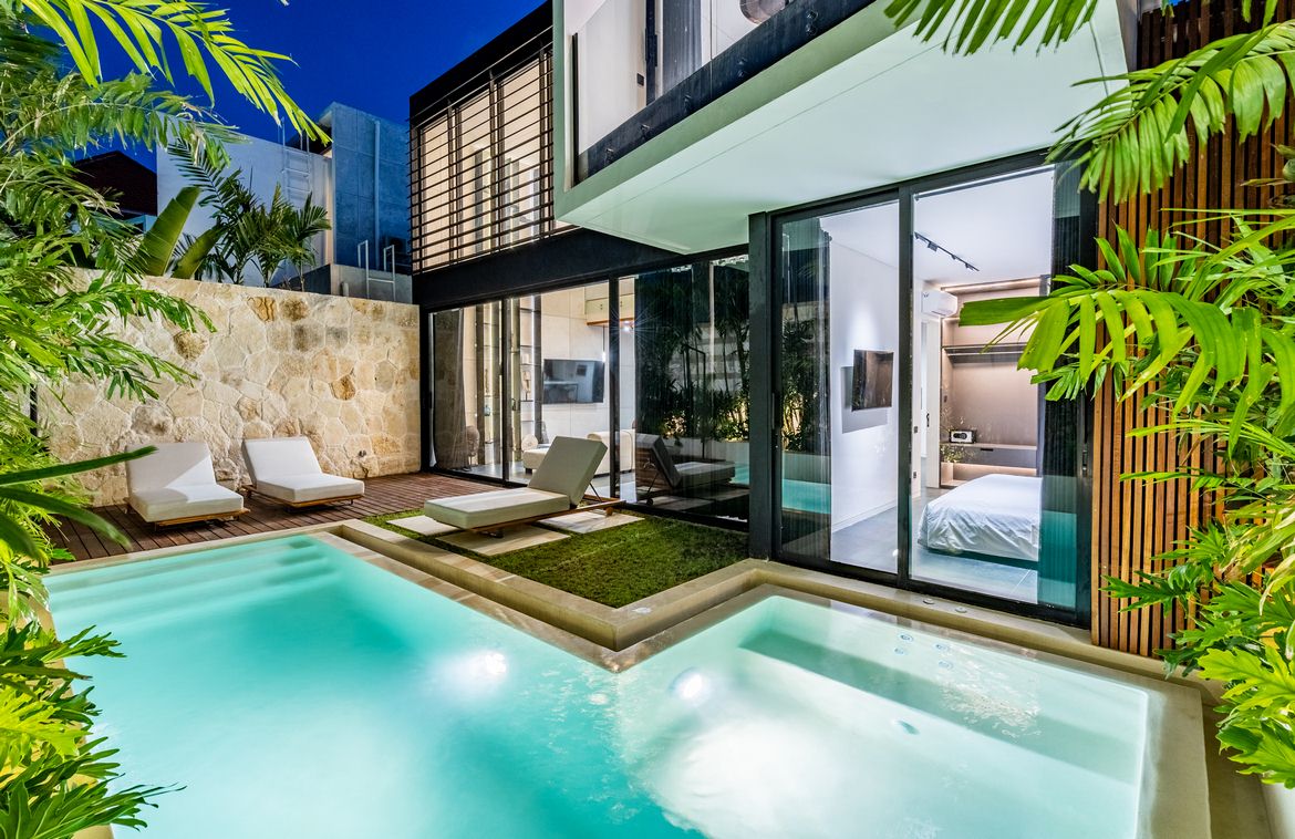 Luxurious 3-bedroom villa retreat near Berawa beach. Villas in Bali for Sale: Вилла в Чангу, Балиан за 436 тыс. USD. Leasehold. Главное фото