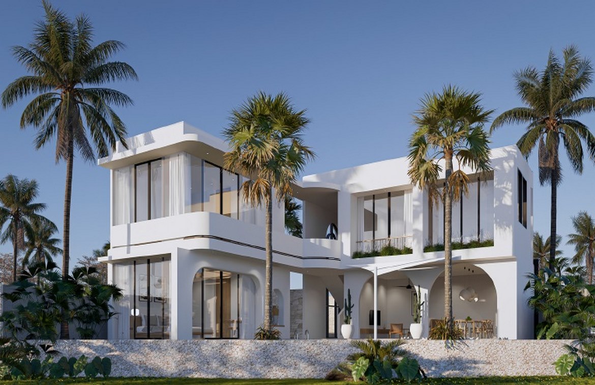 Freehold gated estate four-bedroom villa in Canggu . Villas in Bali for Sale: Вилла в Чангу, Балиан за 474 тыс. USD. Freehold. Главное фото