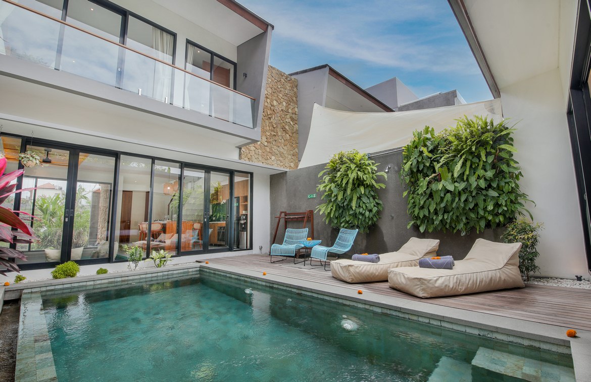 Elegant living with rice field views in Padonan. Villas in Bali for Sale: Вилла в Чангу, Балиан за 209 тыс. USD. Leasehold. Главное фото