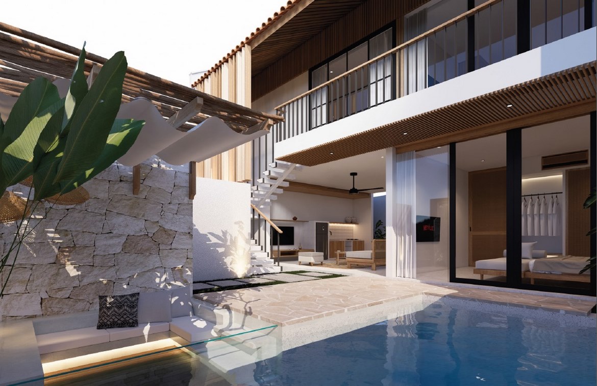 Freehold gated estate three-bedroom villa in Canggu. Villas in Bali for Sale: Вилла в Чангу, Балиан за 255 тыс. USD. Freehold. Главное фото