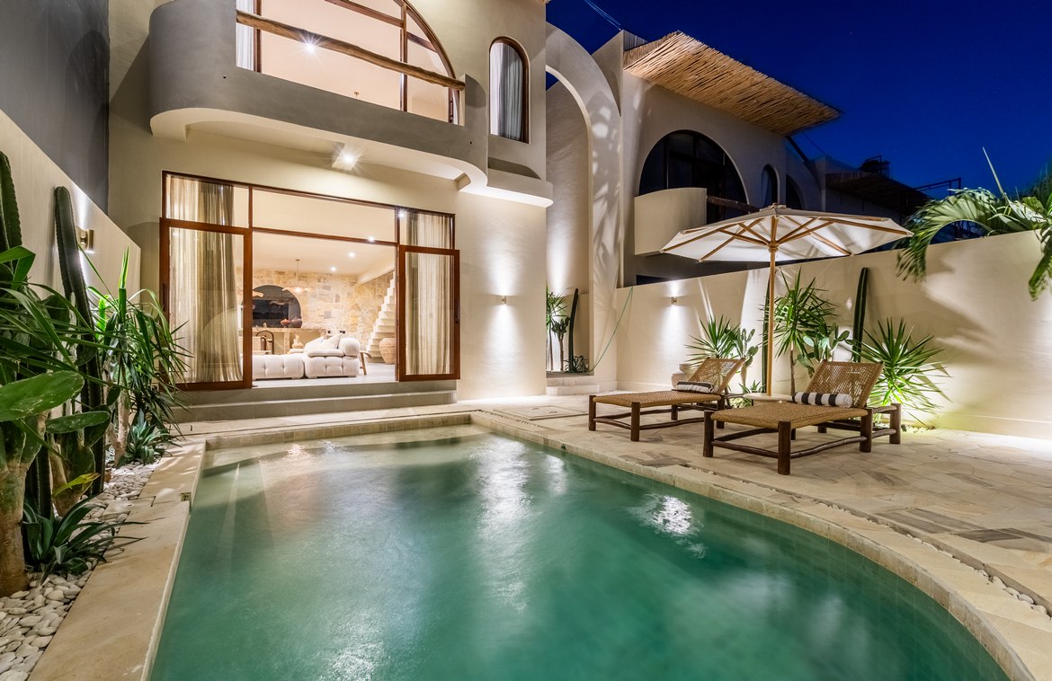 Mediterranean oasis 2-bedroom villa in Pererenan for lease. Villas in Bali for Sale: Вилла в Чангу, Балиан за 260 тыс. USD. Leasehold. Главное фото