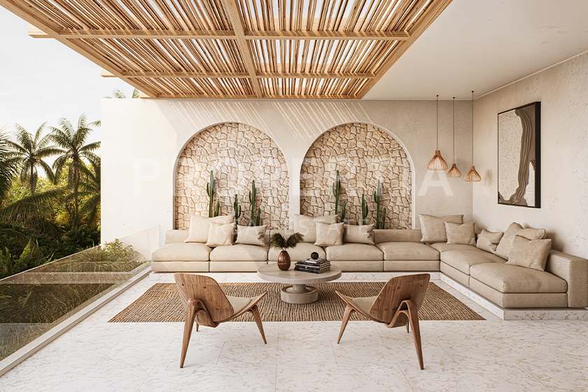 Stunning Mediterranean Inspired 2-Bedroom Villas In The Heart Of Berawa. Villas in Bali for Sale: Вилла в Берава (Чангу), Балиан за 20,9 млн. RUB. Leasehold. Главное фото