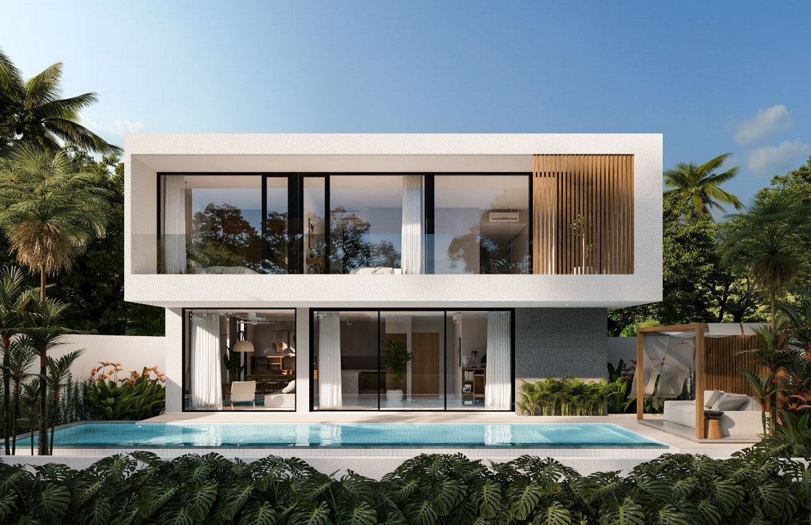 Modern stunning three bedroom villa in Bumbak. Villas in Bali for Sale: Вилла в Керобокан, Балиан за 411 тыс. USD. Leasehold. Главное фото