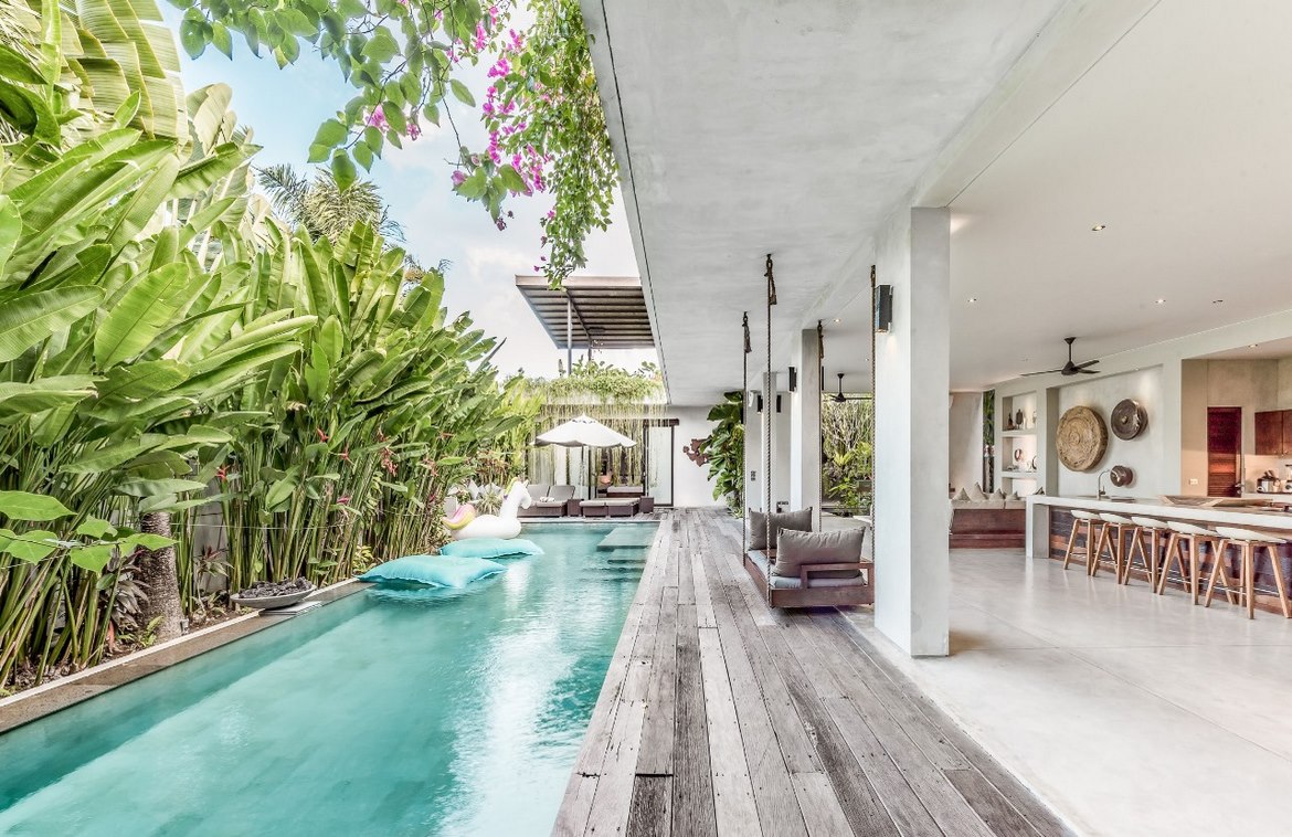 Chic 4-bedroom avant-garde villa in Umalas for lease. Villas in Bali for Sale: Вилла в Керобокан, Балиан за 918 тыс. USD. Leasehold. Главное фото