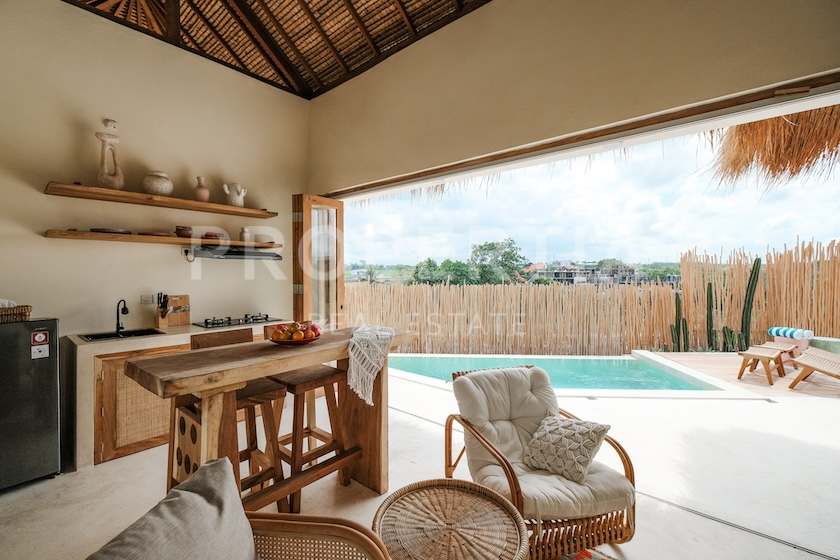 Modern Boho Style Villa In Munggu. Villas in Bali for Sale: Вилла в Мунггу, Балиан за 176 тыс. USD. Leasehold. Главное фото