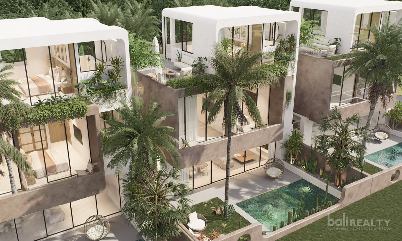 Modern Three-Bedroom Coastal Villa in Pecatu: Fully Furnished with Rooftop Lounge and Ocean Views. Villas in Bali for Sale: Вилла в Пекату, Балиан за 249 тыс. USD. Leasehold. Главное фото