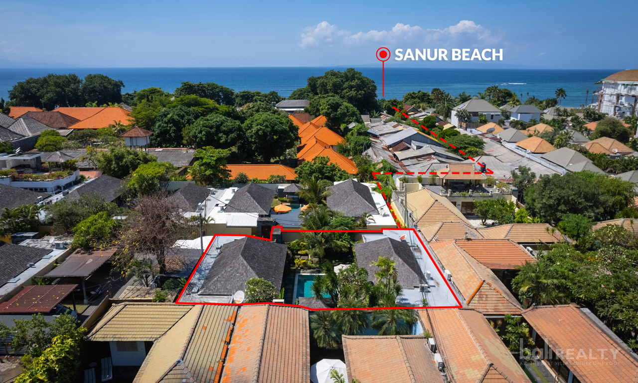 Sanur 3 Bed Single Level Pool Villa with Gated Beach Access. Villas in Bali for Sale: Вилла в Санур, Балиан за 430 тыс. USD. Leasehold. Главное фото